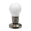 Simple Designs Edison Style Minimalist Idea Bulb Mini Touch Desk Lamp NL2006-WHT